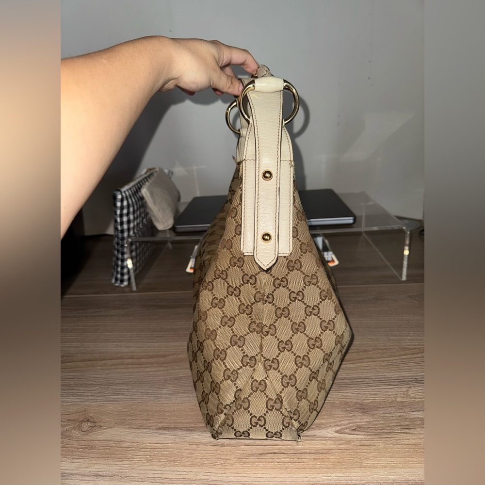 Gucci canvas hobo bag medium - Picture 7 of 9